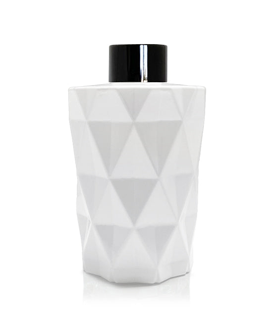 200ml Diamond Cut White Diffuser Bottle - Black Collar Online Sale