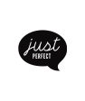 47. Just Perfect Speech Bubble Label 3.5 x 3cm For Sale