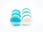 6 Pack Blueberry White Chocolate Ganache Macarons For Cheap