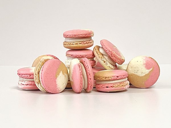 50 Pack Raspberry Praline French Macarons Hot on Sale