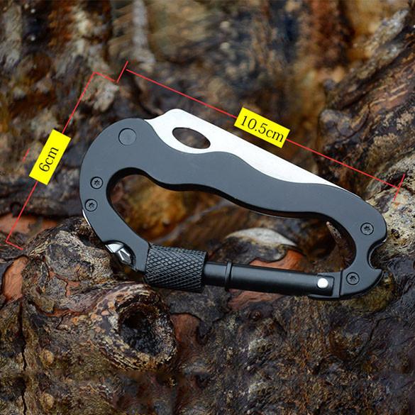 Aluminum Climbing Carabiner Hook Rock Lock 5 In 1 Sale