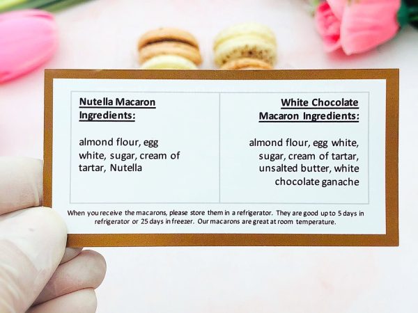 6 Nutella & White Chocolate Macarons Value Pack Hot on Sale