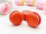 6 Pack  Straw-Cherry Macarons Fashion