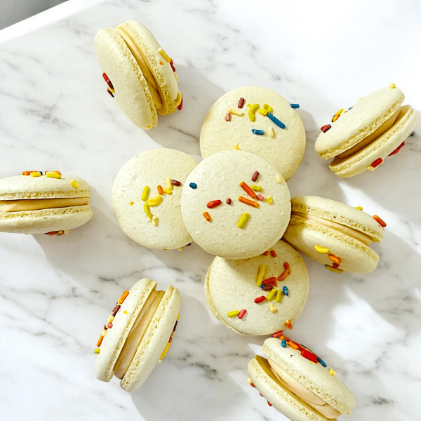 All Natural Birthday Vegan Macarons | Available in 4 & 12 Pack Discount