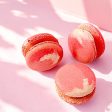 6 Pack Raspberry Ombre French macarons Supply