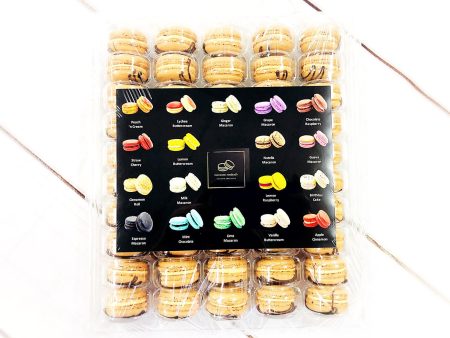 50 Pack Peanut Chocolate  French Macaron Value Pack Hot on Sale