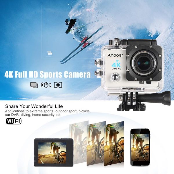 Andoer 2  Ultra-HD LCD 1080P 4K Wifi Sport Action Camera Online Sale