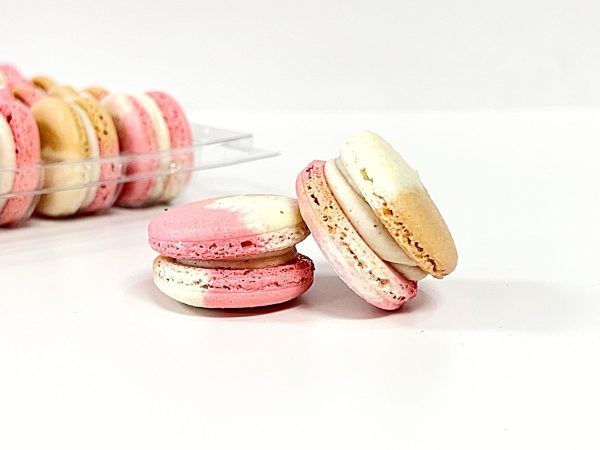 6 Pack Raspberry Praline French Macarons Cheap