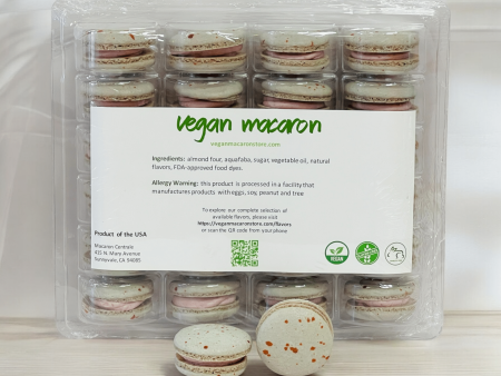 All Natural Blackberry Vegan French Macarons | Available in 24 & 48 Pack For Sale