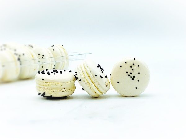 50 Pack Cookie n Cream Macarons  French Macaron Value Pack For Sale