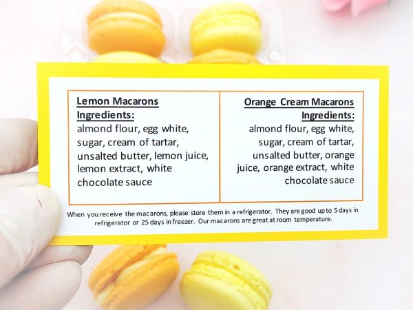 6 Orange & Lemon Macarons Value Pack For Cheap