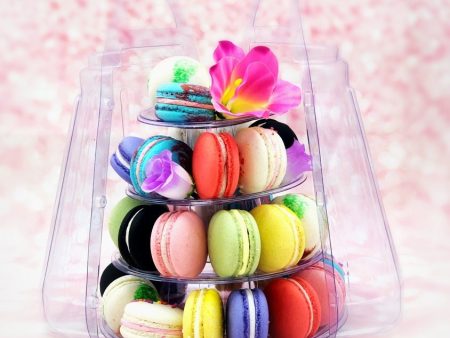 4 Tier Macaron Tower with Protective Case | Adjustable and Reusable Fashion