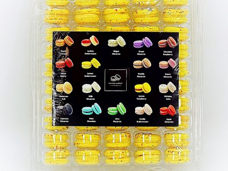 50 Pack Passionfruit White Chocolate French Macaron Value Pack Online Hot Sale