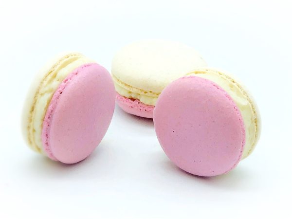 6 Pack Raspberry White Chocolate Ganache Macarons Fashion