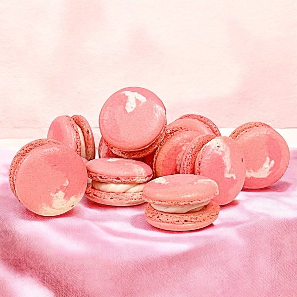 50 Pack Raspberry Ombre French Macaron Value Pack Online