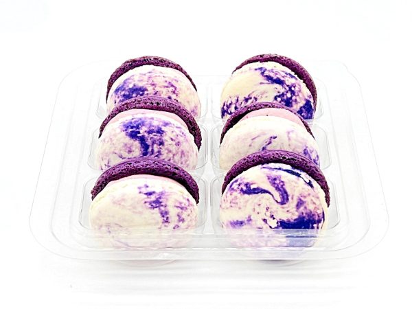 6 Pack | Ube White Chocolate French Macarons For Cheap