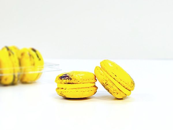 6 Pack  lemon blackberry macarons | ideal for celebratory events. Online Sale