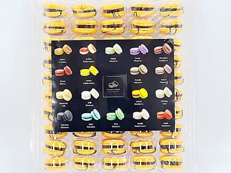 50 Pack Chocolate Marmalade French Macaron Value Pack For Discount