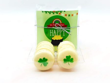 Shamrock French Vanilla Macaron Set | 6 Pack, perfect for upcoming St. Patrick s Day Celebration Hot on Sale