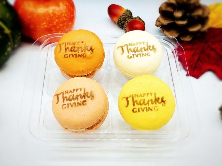 Happy Thanksgiving Airbrushed French Macarons Online