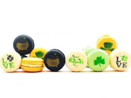 St. Patrick s Day French Macaron Set #2 | 12 Pack | Free Shipping, perfect for upcoming St. Patrick s Day Celebration on Sale