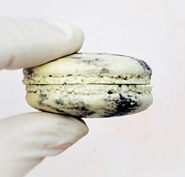 Black Marbled French Macaron Shell | Perfect for Cake Decorators or Your Dessert DIY Project For Sale