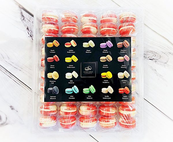 50 Pack Peppermint  French Macaron Value Pack For Sale