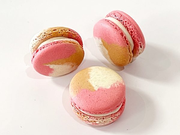 6 Pack Raspberry Praline French Macarons Cheap