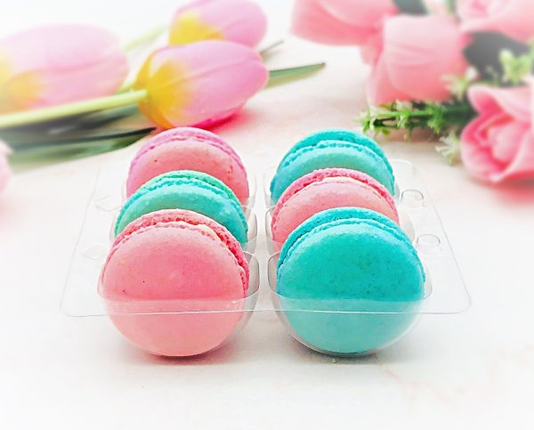 6 Raspberry & Blueberry Macarons Value Pack Supply