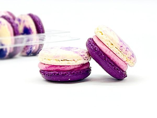 6 Pack | Ube White Chocolate French Macarons For Cheap