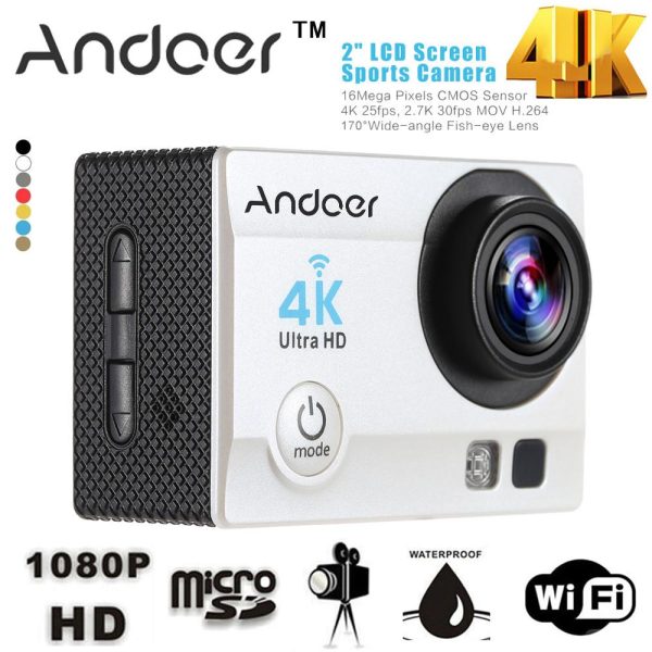 Andoer 2  Ultra-HD LCD 1080P 4K Wifi Sport Action Camera Online Sale