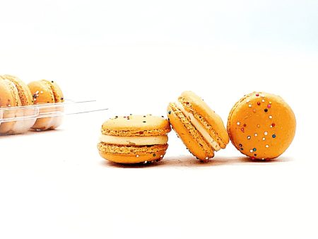 50 Pack Pumpkin Birthday  French Macaron Value Pack For Sale