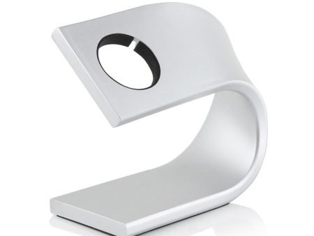 Apple Watch Stand Cradle U Shaped iWatch Charging Dock Station Sturdy Watch Platform Holder (Silver) Fashion