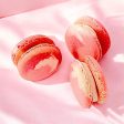 6 Pack Raspberry Ombre French macarons Supply