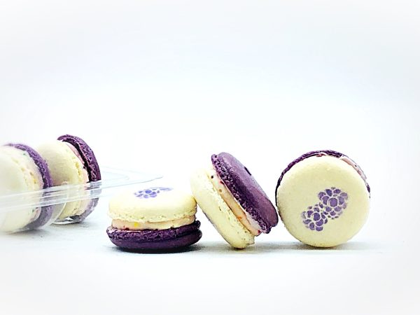 6 Pack Blackberry Sundae French Macarons For Cheap