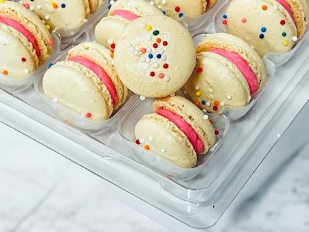 Birthday Mini Macarons - Perfect for Decorating Cupcakes, Cakes, Ice Cream, and More Online now