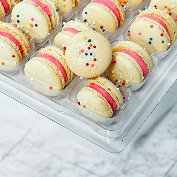 Birthday Mini Macarons - Perfect for Decorating Cupcakes, Cakes, Ice Cream, and More Online now