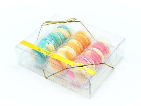 12 Pack Fruity Chocolate Gift Box Set Macarons. Supply