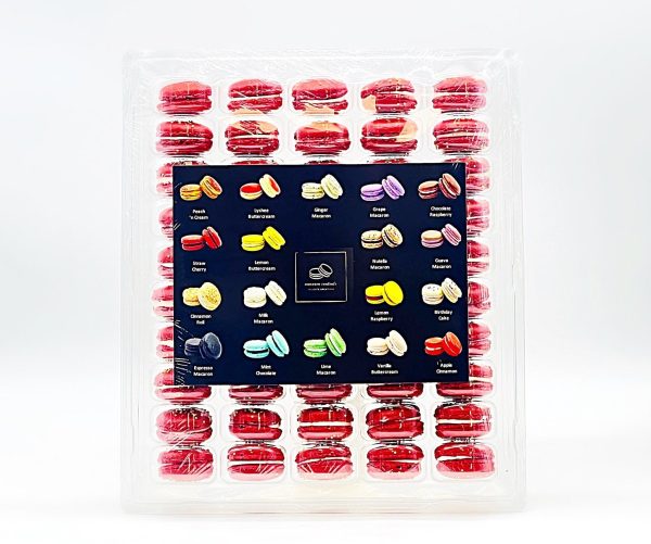 50 Pack Vanilla Milk Jam  French Macaron Value Pack Discount