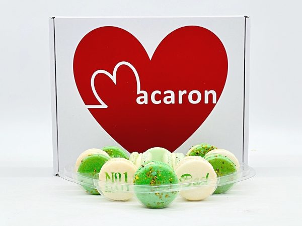 French Macaron Gift Set for Dad | 12 Pack Assortment Vanilla, Apple, Pistachio Online now