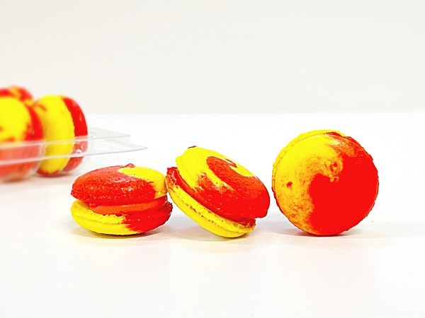 6 Pack  strawberry pineapple macarons | ideal for celebratory events. Supply