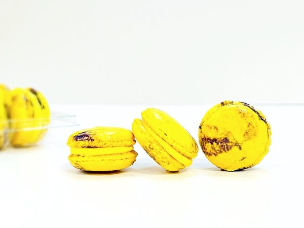 6 Pack  lemon blackberry macarons | ideal for celebratory events. Online Sale