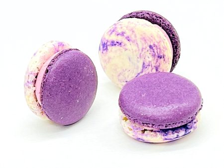 6 Pack | Ube White Chocolate French Macarons For Cheap