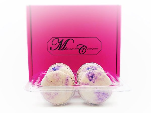 6 Pack Butterfly Pea  French Macarons | Perfect for your next celebratory events. on Sale