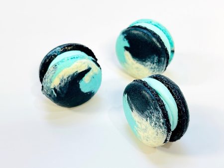 6 Pack Blue Curacao White Chocolate French Macaron Online Hot Sale