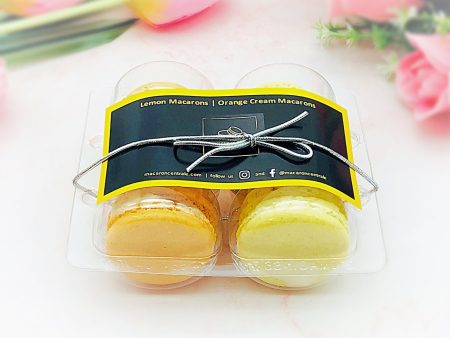 6 Orange & Lemon Macarons Value Pack For Cheap