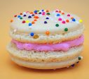 6 Pack  birthday cake macarons | ideal for celebratory events. on Sale