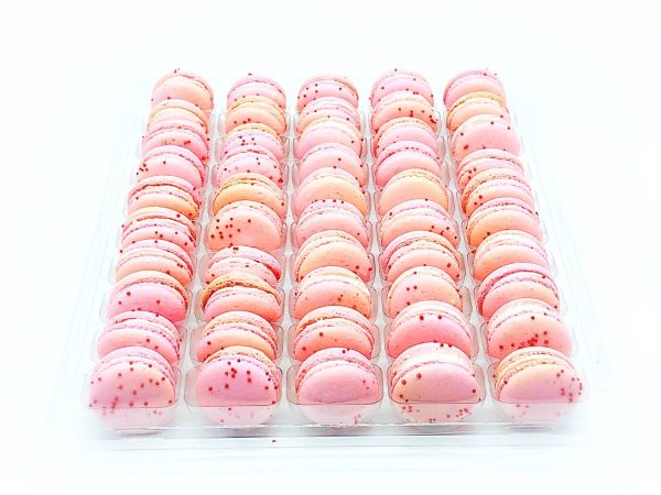 50 Pack Pomegranate  French Macaron Value Pack Supply