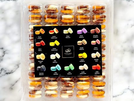 50 Pack Pumpkin Spice Latte French Macaron Value Pack Sale