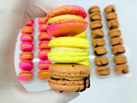 48 Pack Peanut Butter Macaron Collection | Perfect for Birthday, Halloween, Thanksgiving, Christmas Parties Online